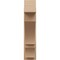 Ekena Millwork 8-in W x 26-in D x 34-in H Balboa Block Rough Cedar Woodgrain TimberThane Outlooker, Primed Tan OUTUR080X26X34BOA44RCPR - alternate 4